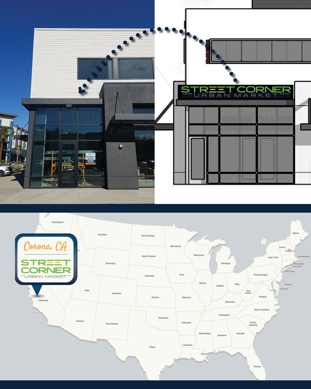 New Street Corner Urban Market is Hub of Sprawling Upscale Apartment