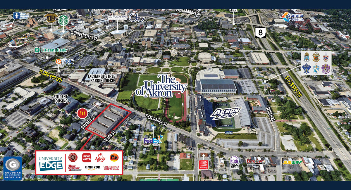 Street Corner Urban Market Opportunity in the Heart of University of