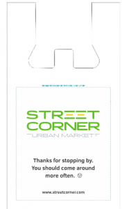 Street corner new logo bag